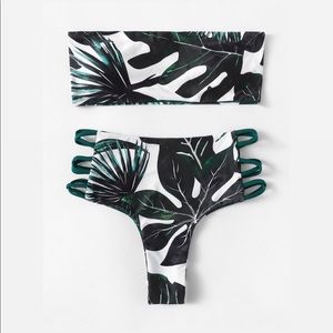 Tropical Bandeau Bikini Set